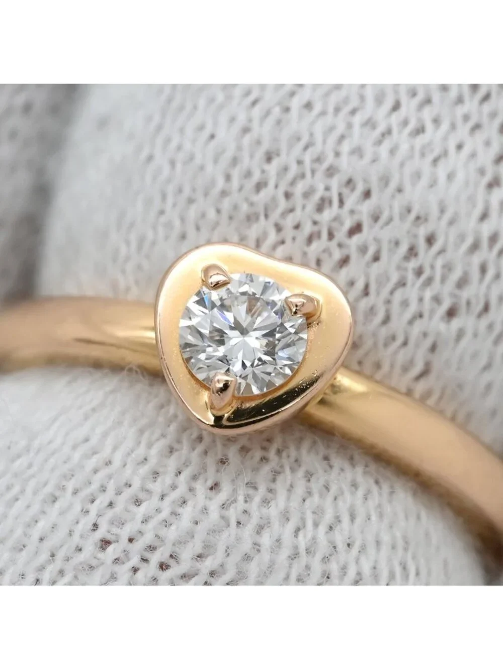 Cartier Ring Diamant Leger Heart Diamond Pink Gold